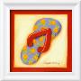 Red Flip Flop Iv by Kathy Middlebrook Limited Edition Print