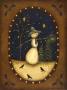 Snowman Lantern by Kim Lewis Limited Edition Print