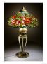An Important Elaborate Peony Leaded Glass And Bronze Table Lamp by Tiffany Studios Limited Edition Print