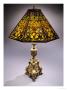 A Rare Regence Style Leaded Glass And Gilt-Bronze Table Lamp by Tiffany Studios Limited Edition Print