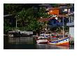 Colourful Fishing Boats Docked In The Harbour, Florianopolis, Brazil by John Maier Jr. Limited Edition Pricing Art Print