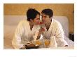 Vacationing Couple Enjoy Room Service Breakfast by Gary Conner Limited Edition Print