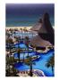 Swimming Pool And Palapas, Cabo San Lucas, Mexico by Walter Bibikow Limited Edition Print