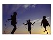 Silhouette Of Children Jump Roping by Mitch Diamond Limited Edition Pricing Art Print