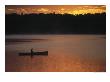 Man Fishing On Lake, Quetico Provincial Park by Wiley & Wales Limited Edition Print