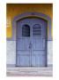 A Smokey Grey Wooden Door Of A Painted Colonial House, Granada,Granada, Nicaragua by Alfredo Maiquez Limited Edition Pricing Art Print