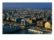 Elizabeth Bridge Crossing Danube River, With City Buildings In Background, Budapest, Hungary by Jonathan Smith Limited Edition Print