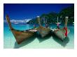 Longtail Boats At Ao Lo Dalam, Ko Phi-Phi Don, Krabi, Thailand by Dallas Stribley Limited Edition Print