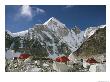 The Mount Everest Expedition Campsite On A Mountain Side Strewn With Boulders by Barry Bishop Limited Edition Print