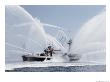 A Fireboat Sprays Jets Of Water by Joseph Baylor Roberts Limited Edition Print