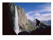 Hiker Viewing Yosemite Falls by Bill Hatcher Limited Edition Print