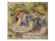 Two Women In Blue Blouses by Pierre-Auguste Renoir Limited Edition Print