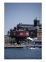 Water Taxi In Front Of Pier, Baltimore, Md by Vic Bider Limited Edition Print