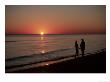 Silhouette Of Couple On Beach At Sunset, Fl by Pat Canova Limited Edition Print