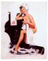 Pin-Up Girl With Towel by Joyce Ballantyne Limited Edition Pricing Art Print