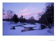 Winter From Bridge On Lee-Hook Road, Wild And Scenic River, New Hampshire, Usa by Jerry & Marcy Monkman Limited Edition Print