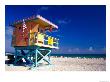 Life Guard Station, South Beach, Miami, Florida, Usa by Terry Eggers Limited Edition Pricing Art Print