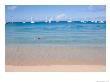 Woman Swimming Off Reduit Beach, St. Lucia, Caribbean by Jerry & Marcy Monkman Limited Edition Print