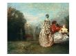 The Two Cousins, Circa 1716 by Jean Antoine Watteau Limited Edition Pricing Art Print