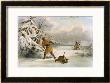 Spearing Muskrats In Winter by Seth Eastman Limited Edition Pricing Art Print