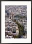 View From Eiffel Tower, Arc De Triomphe, Paris, France by Lisa S. Engelbrecht Limited Edition Print