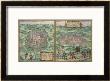 Map Of Mexico And Cuzco, From Civitates Orbis Terrarum by Joris Hoefnagel Limited Edition Pricing Art Print