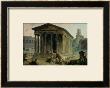 The Maison Carree With The Amphitheatre And The Tour Magne At Nimes, 1786-87 by Hubert Robert Limited Edition Print