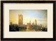 New Palace Of Westminster From The River Thames by David Roberts Limited Edition Print