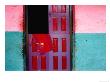 Woven Shawl Hanging On Maya House Door, Mexico by Jeffrey Becom Limited Edition Print