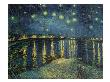 Starry Night Over The Rhone by Vincent Van Gogh Limited Edition Pricing Art Print