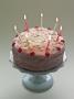 Birthday Cake With Candles Lit On Cakestand by Simon Brown Limited Edition Pricing Art Print