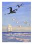 Birds Fly Above The Open Sea by National Geographic Society Limited Edition Print