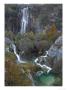 Plitvice National Park, Series Of Lakes In Valley, Cascades Over One Of The Dams by Bob Gibbons Limited Edition Print