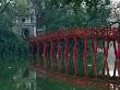 Huc Bridge Reflected In Still Waters Of Hoan Kiem Lake, Hanoi, Vietnam by Anders Blomqvist Limited Edition Pricing Art Print