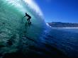 Surfing The Tube At Dunes, Noordhoek Beach, Cape Town, South Africa by Paul Kennedy Limited Edition Print