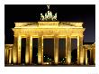 Brandenburg Gate At Night, Unter Den Linden, Berlin, Germany by Walter Bibikow Limited Edition Pricing Art Print