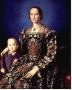 Eleonora Of Toledo With Her Son Giovanni De Medici by Agnolo Bronzino Limited Edition Print