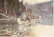On The Flathead by Charles Marion Russell Limited Edition Pricing Art Print