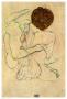 Sketch Of A Nude Woman by Egon Schiele Limited Edition Print