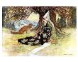 Grannonia And The Fox by Warwick Goble Limited Edition Pricing Art Print