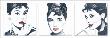 Audrey Hepburn Triptych by Bob Celic Limited Edition Print