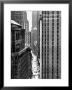 View Looking Down Past The Top Of The Federal Reserve Building At Pedestrians On Nassau Street by Andreas Feininger Limited Edition Print
