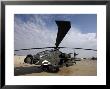 Ah-64 Helicopter Sits On The Flight Line At Camp Speicher by Stocktrek Images Limited Edition Print