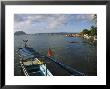 Volcano And Colourful Banka Fishing Boats, Lake Taal, Talisay, Luzon, Philippines, Southeast Asia by Kober Christian Limited Edition Print