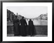 Priests On A Bridge In Florence by Vincenzo Balocchi Limited Edition Print