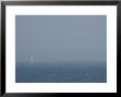 Sailboat In The Haze On Narragansett Bay In Newport by Todd Gipstein Limited Edition Print