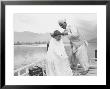 American Tourist, Young Danny Thomas Receiving Hair Cut On House Boat During Vacationing by James Burke Limited Edition Print