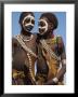Two Hamer Girls Wearing Traditional Goat Skin Dress Decorated With Cowie Shells, Turmi, Ethiopia by Jane Sweeney Limited Edition Print
