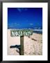 Naked Beach Sign by Bill Bachmann Limited Edition Print