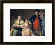 James And Mary Shuttleworth With One Of Their Daughters, 1764 by Joseph Wright Of Derby Limited Edition Print